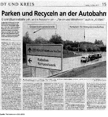 Zeitungsartikel vom 13.05.2011