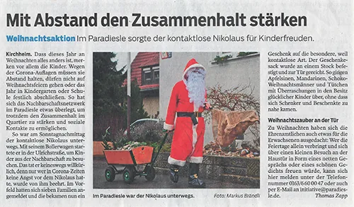 Zeitungsartikel vom 08.12.2020